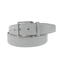 Fausto | Nubuck ceintuur 4cm | Lichtgrijs
