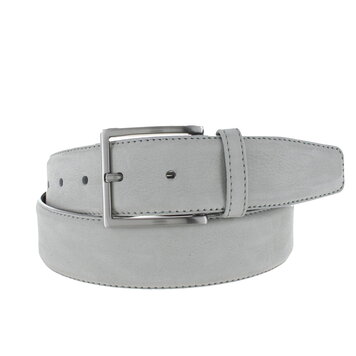 JOB86 Fausto | Nubuck ceintuur 4cm | Lichtgrijs