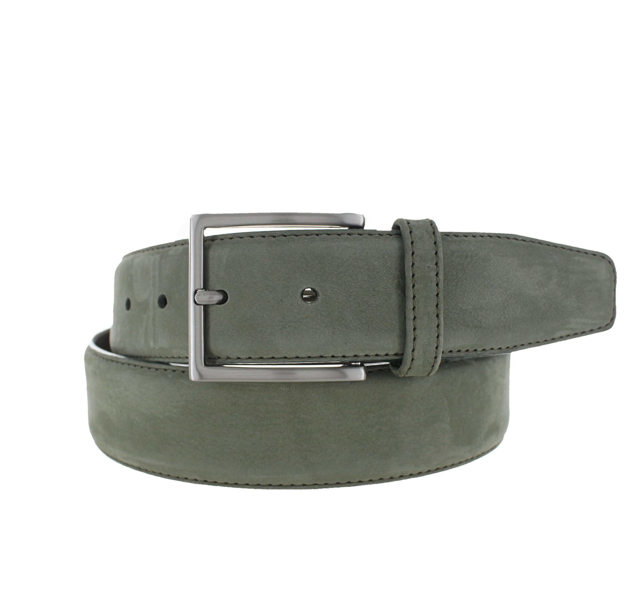 JOB86 Fausto | Nubuck ceintuur 4cm | Groen