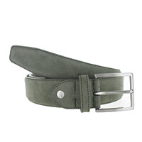 Fausto | Nubuck ceintuur 4cm | Groen