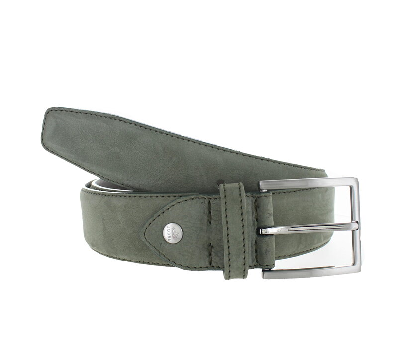 Fausto | Nubuck ceintuur 4cm | Groen