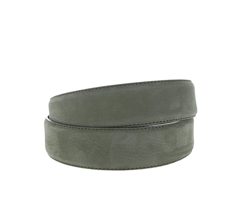 Fausto | Nubuck ceintuur 4cm | Groen