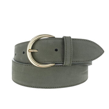 H.A.N. Emma | Nubuck damesriem 4cm | Groen