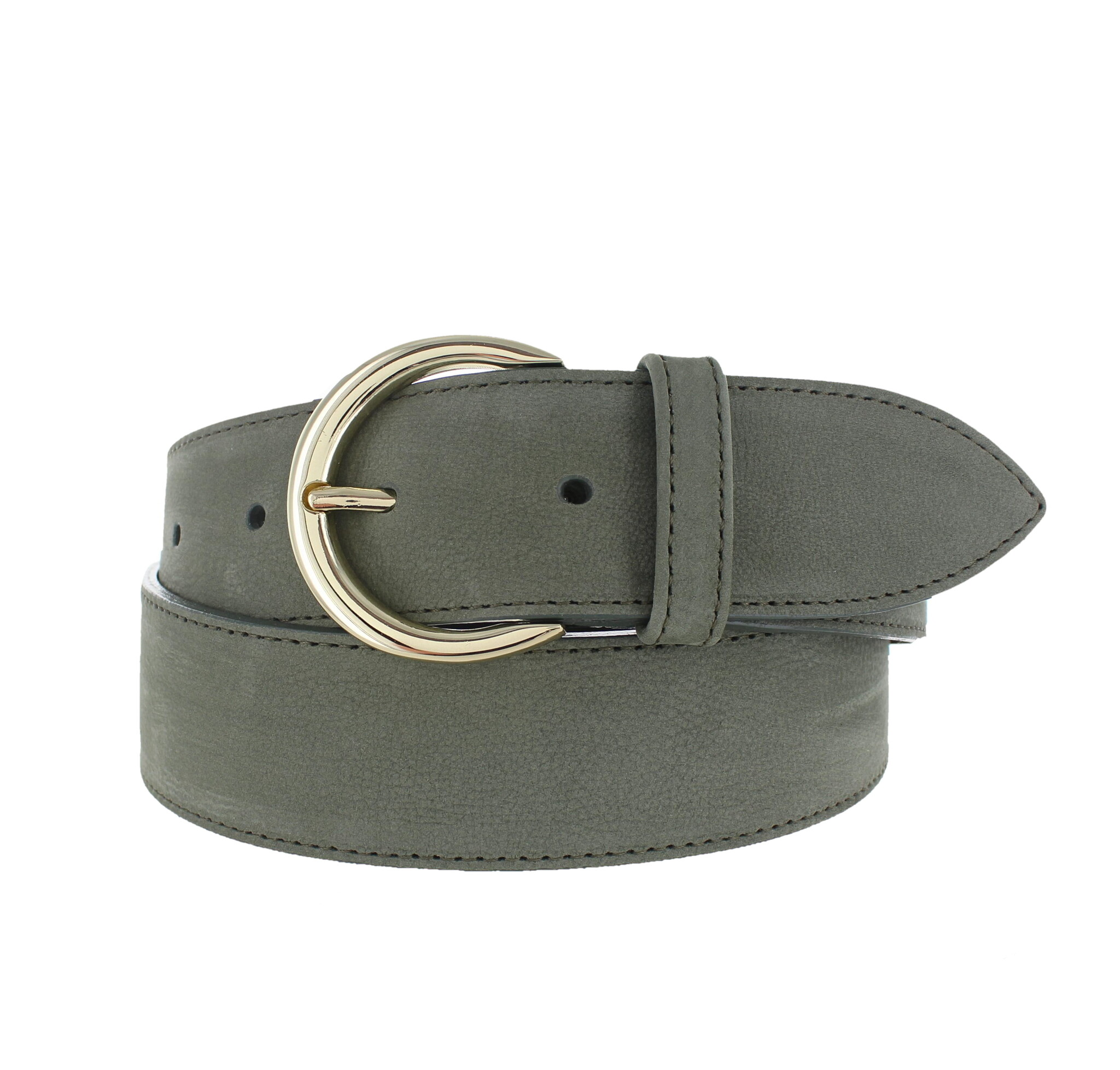 H.A.N Emma | Nubuck damesriem 4cm | Groen