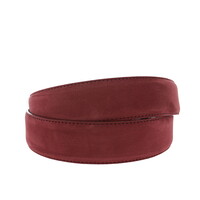 Fausto | Nubuck ceintuur 4cm | Burgundy