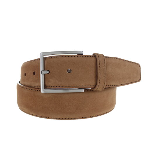  JOB86 Fausto | Nubuck ceintuur 4cm | Lichtbruin 