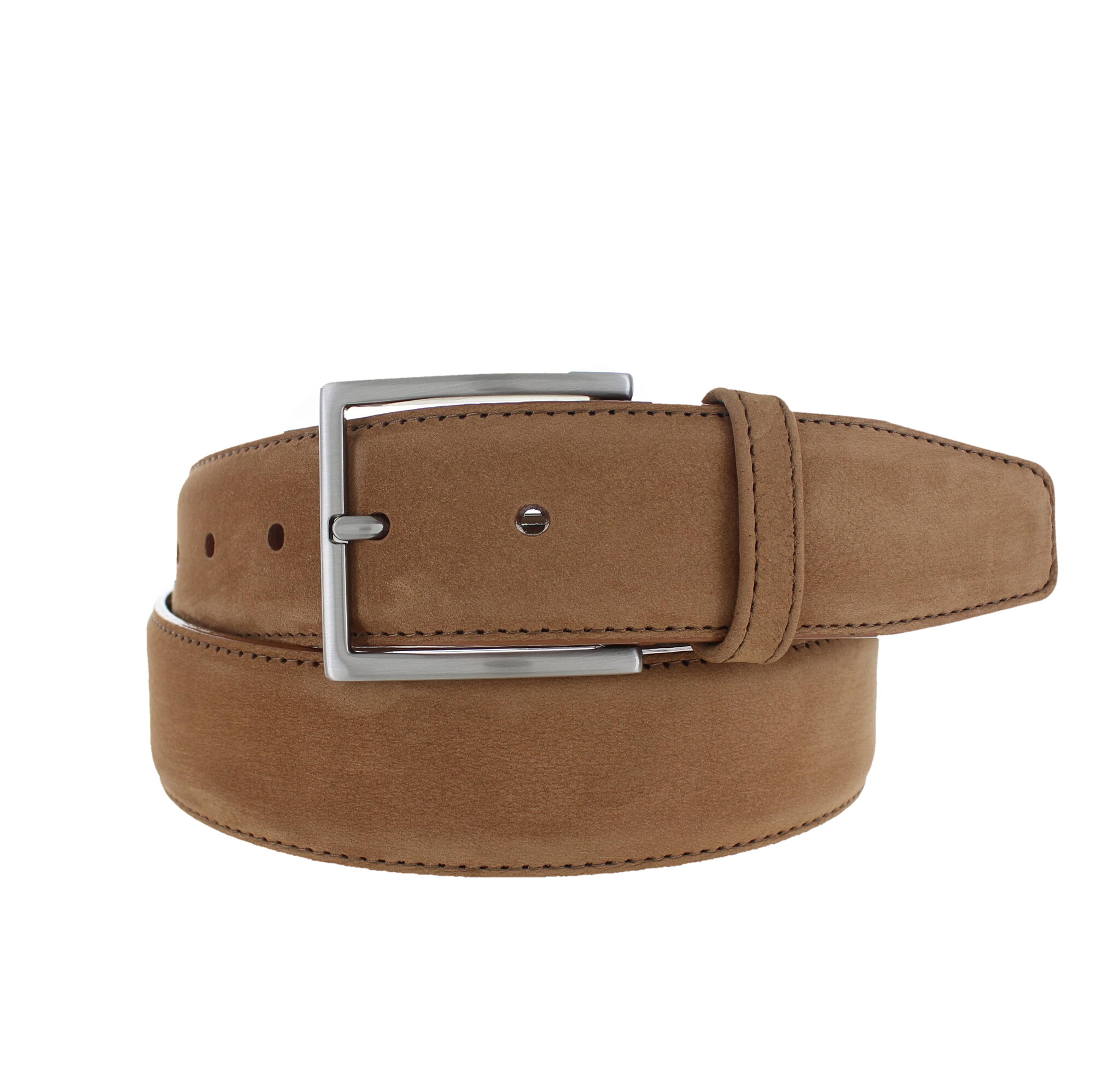 JOB86 Fausto | Nubuck ceintuur 4cm | Lichtbruin