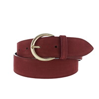 Emma | Nubuck damesriem 4cm | Bordeaux