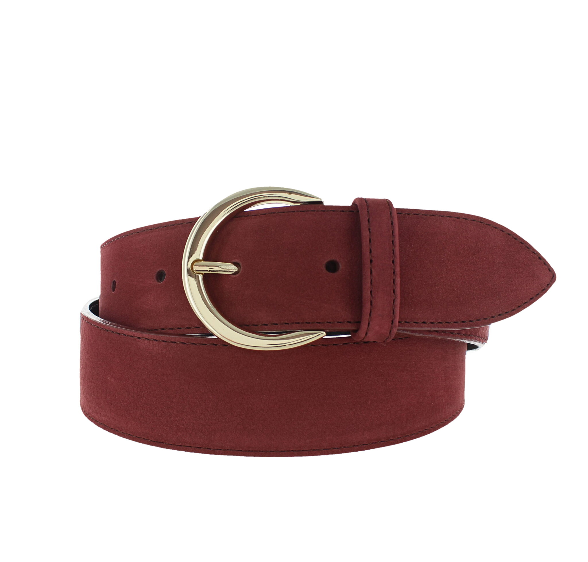 H.A.N Emma | Nubuck damesriem 4cm | Bordeaux