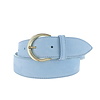 H.A.N. Emma | Nubuck damesriem 4cm | Lichtblauw
