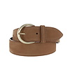 H.A.N. Emma | Nubuck damesriem 4cm | Lichtbruin