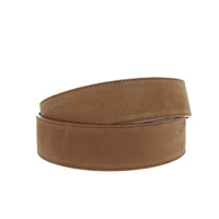 Emma | Nubuck damesriem 4cm | Lichtbruin