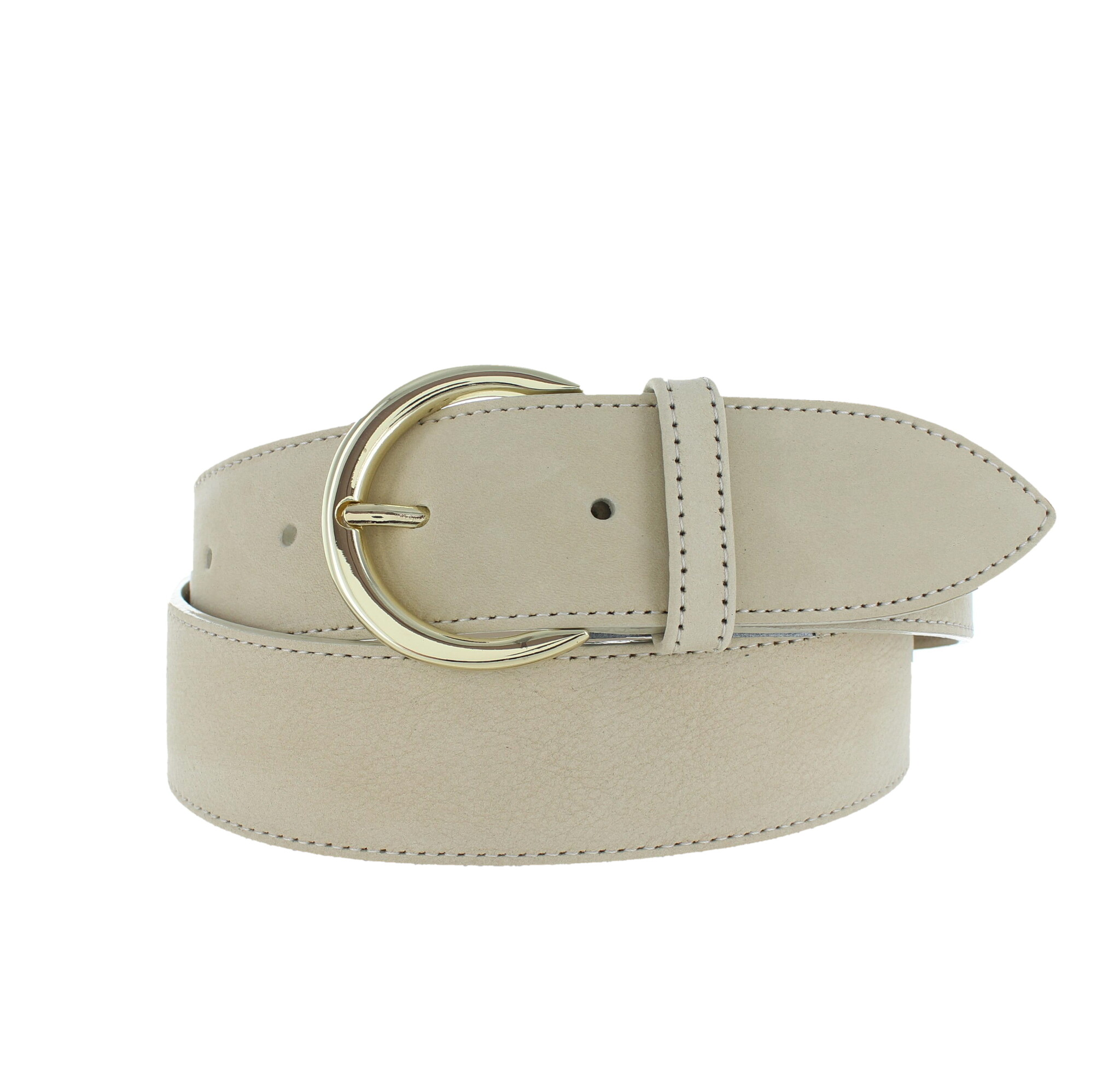 H.A.N Emma | Nubuck damesriem 4cm | Beige
