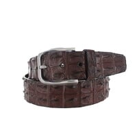 Originele krokodillen leren riem | Bruin