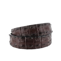 Originele krokodillen leren riem | Bruin