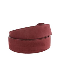 Noémie | Nubuck damesriem 4cm | Bordeaux