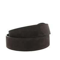 Noémie | Nubuck damesriem 4cm | Donkerbruin