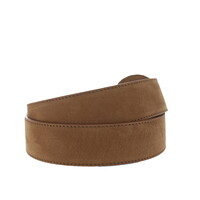 Noémie | Nubuck damesriem 4cm | Lichtbruin