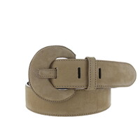 Noémie | Nubuck damesriem 4cm | Beige