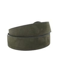 Noémie | Nubuck damesriem 4cm | Donkergroen