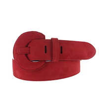 Noémie | Nubuck damesriem 4cm | Rood