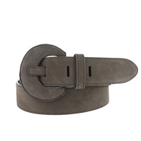 Noémie | Nubuck damesriem 4cm | Taupe