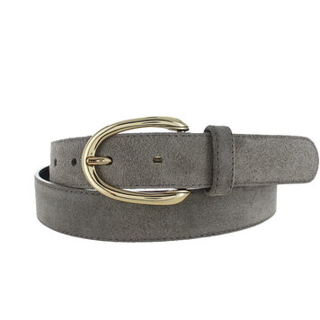 Stijlvolle suède damesriem 3 cm | Taupe