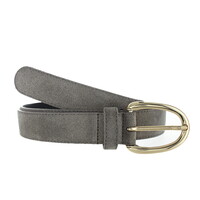 Stijlvolle suède damesriem 3 cm | Taupe
