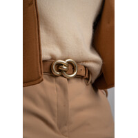 Lioré | Stijlvolle damesriem 3cm | Donkerbruin