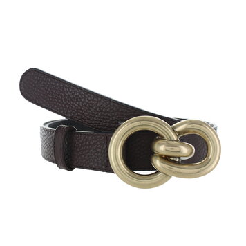 H.A.N Lioré | Stijlvolle damesriem 3cm | Donkerbruin