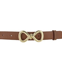 Sorella | Lederen damesriem 3cm | Lichtbruin