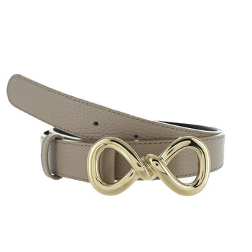 H.A.N Sorella | Lederen damesriem 3cm | Beige