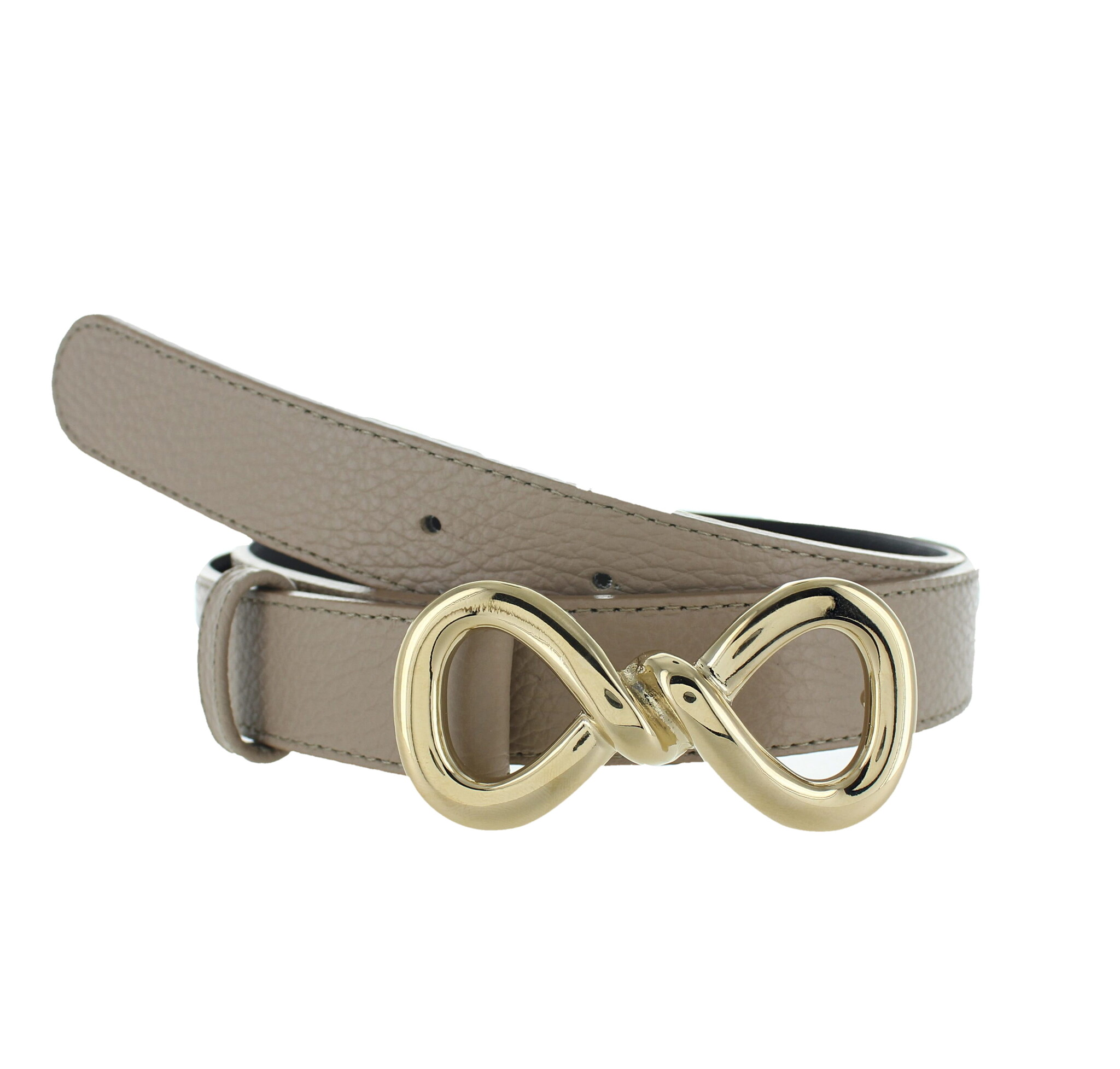 H.A.N Sorella | Lederen damesriem 3cm | Beige
