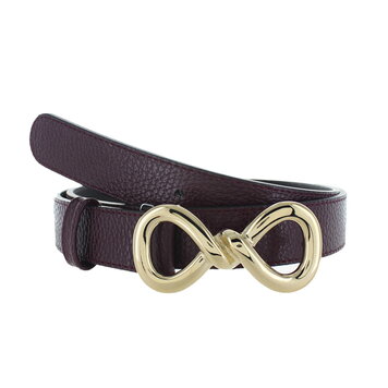 H.A.N Sorella | Lederen damesriem 3cm | Bordeaux