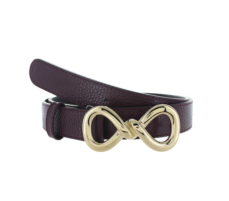 Lioré | Lederen damesriem 3cm | Bordeaux