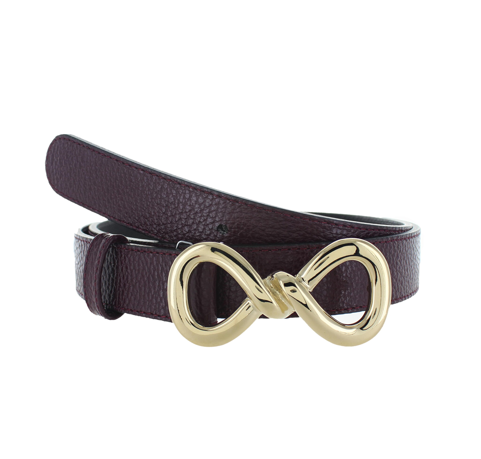 H.A.N Lioré | Lederen damesriem 3cm | Bordeaux