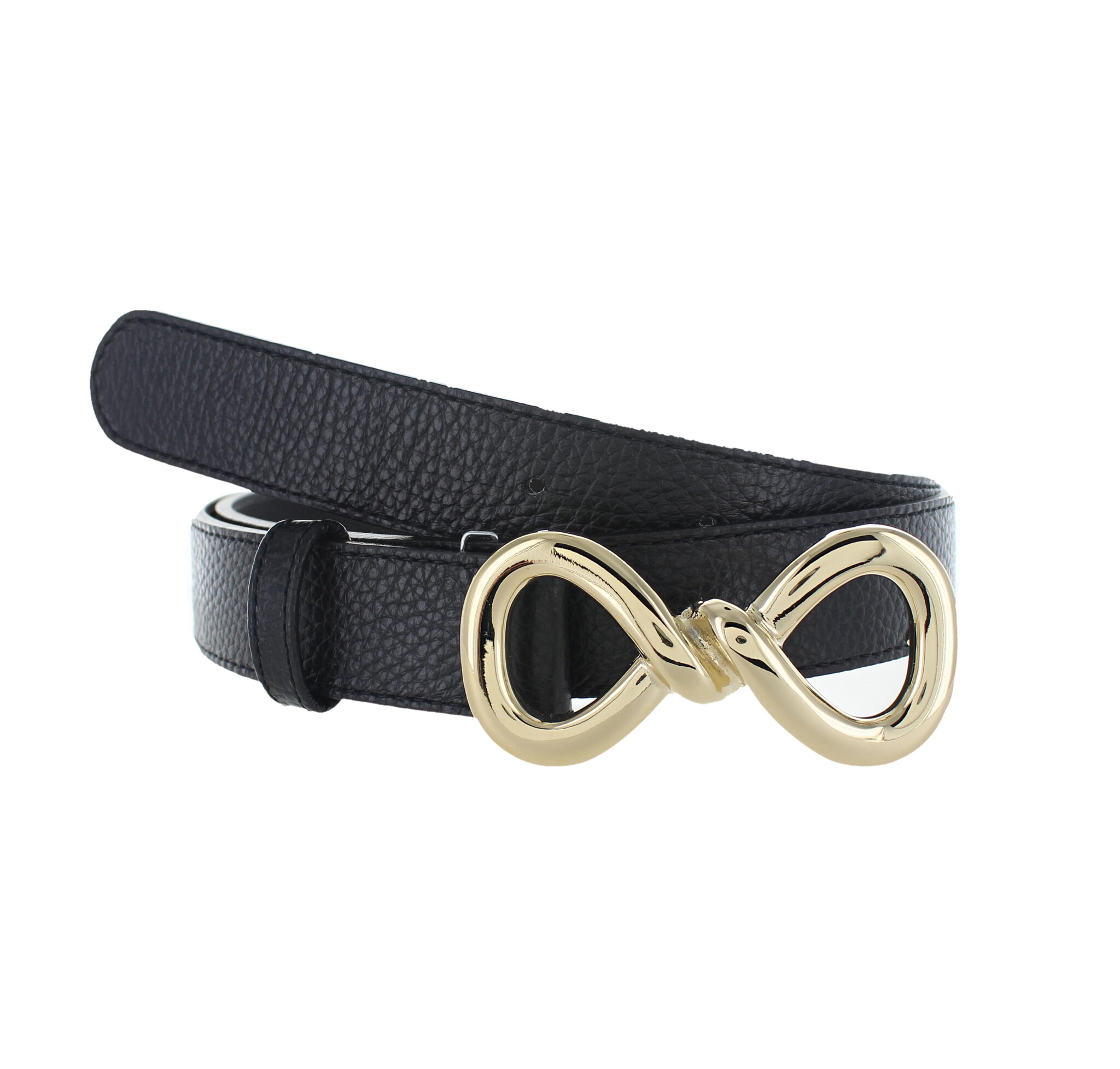 H.A.N Sorella | Lederen damesriem 3cm | Zwart