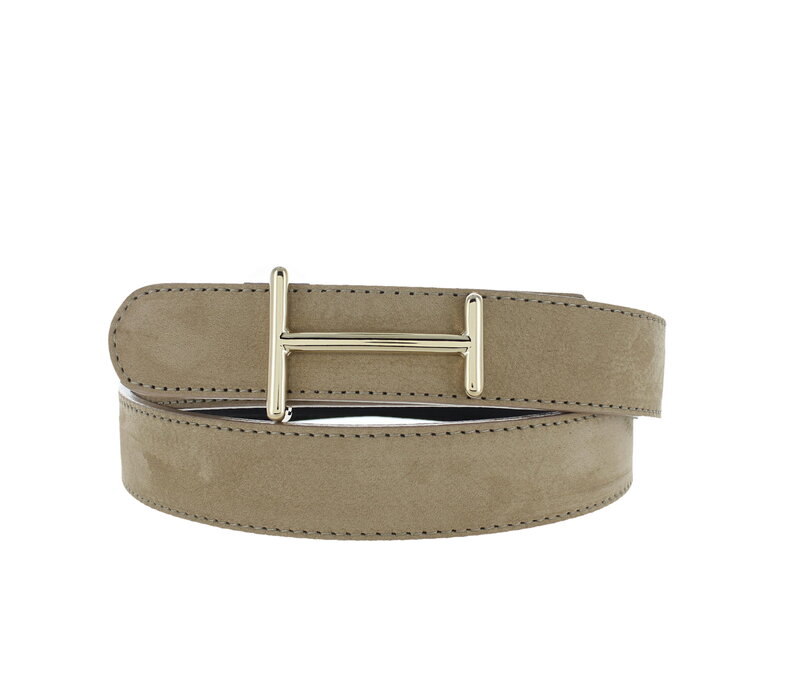 Liliana | Nubuck damesriem 3cm | Beige