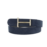 Liliana | Nubuck damesriem 3cm | Donkerblauw