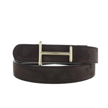 H.A.N Liliana | Nubuck damesriem 3cm | Donkerbruin