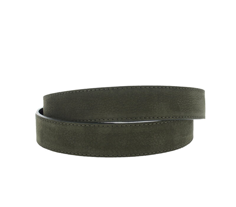 Liliana | Nubuck damesriem 3cm | Groen