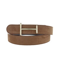 Liliana | Nubuck damesriem 3cm | Lichtbruin