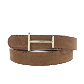 H.A.N Liliana | Nubuck damesriem 3cm | Lichtbruin