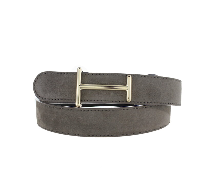 Liliana | Nubuck damesriem 3cm | Taupe