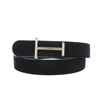 Liliana | Nubuck damesriem 3cm | Zwart