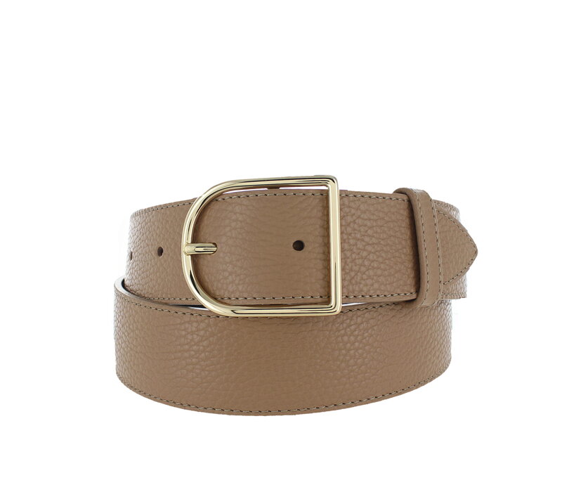 Zivy | Lederen damesriem 4cm | Zand