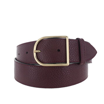 H.A.N Zivy | Lederen damesriem 4cm | Bordeaux