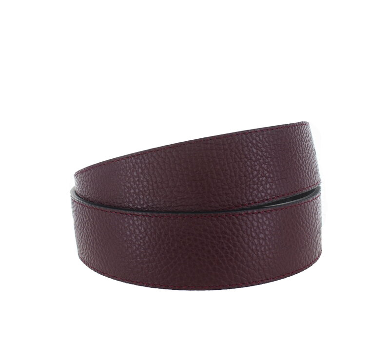 Zivy | Lederen damesriem 4cm | Bordeaux