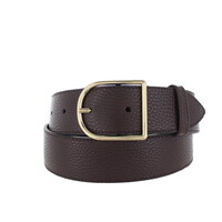 Zivy | Lederen damesriem 4cm | Donkerbruin