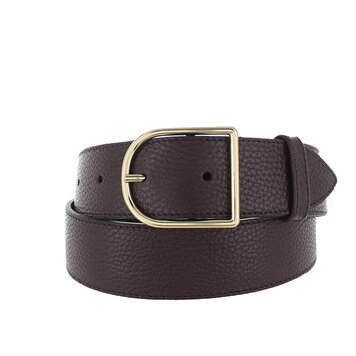 H.A.N Zivy | Lederen damesriem 4cm | Donkerbruin